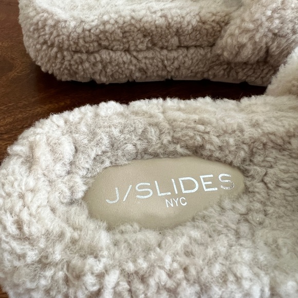 J/Slides stacked fleece slipper shoe - 10 - Picture 4 of 5